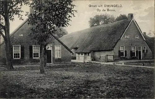 Ak Dwingeloo Drenthe Niederlande, Op de Brink