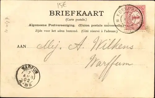 Ak Coevorden Drenthe, Marktplein