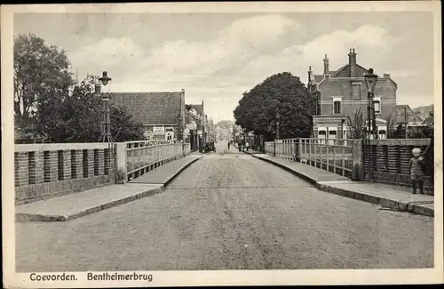 Ak Coevorden Drenthe Niederlande, Bentheimerbrug