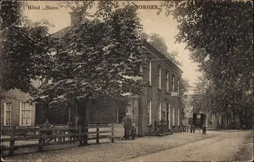 Ak Borger Drenthe Niederlande, Hotel Bieze