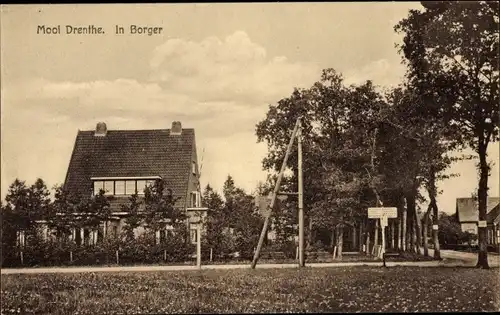 Ak Borger Drenthe Niederlande, Huis, Hotel Bieze, Mooi