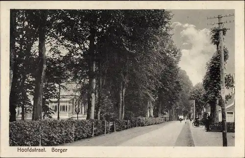 Ak Borger Drenthe Niederlande, Hoofdstraat