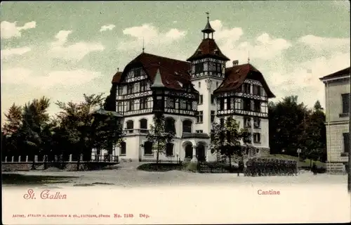 Ak Sankt Gallen Stadt Schweiz, Kantine