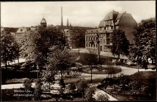 Ak Werdau in Sachsen, Johannisplatz