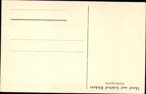 Ak Berchtesgaden in Oberbayern, Hotel und Solebad Rückert