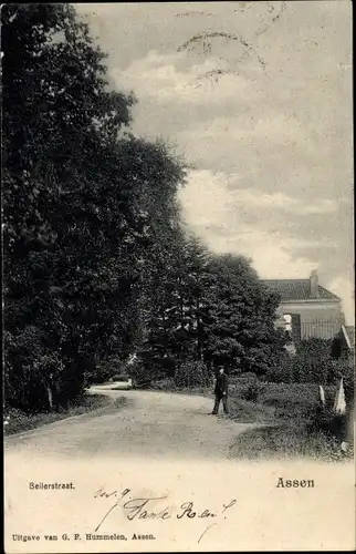 Ak Assen Drenthe Niederlande, Beilerstraat