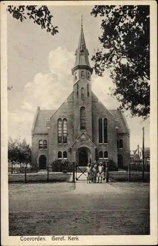 Ak Coevorden Drenthe, Geref. Kerk