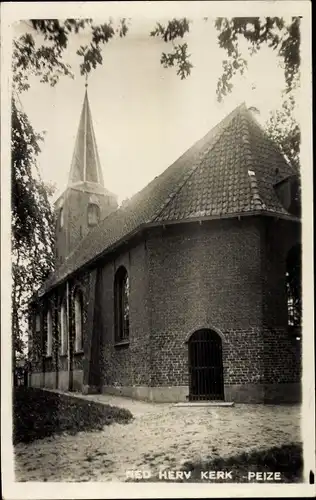 Ak Peize Drenthe Niederlande, Ned. Herv. Kerk