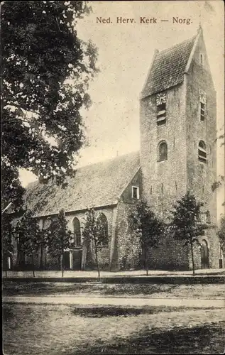 Ak Norg Drenthe, Ned. Herv. Kerk