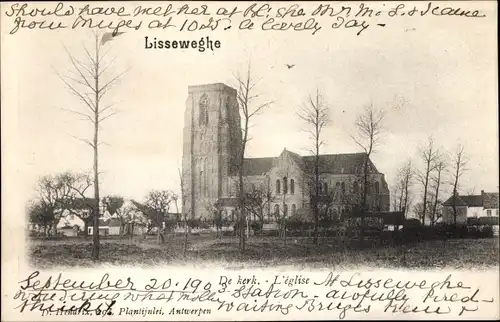 Ak Lisseweghe Flandern Westflandern, De kerk