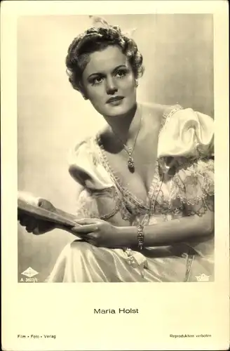 Ak Schauspielerin Maria Holst, Portrait