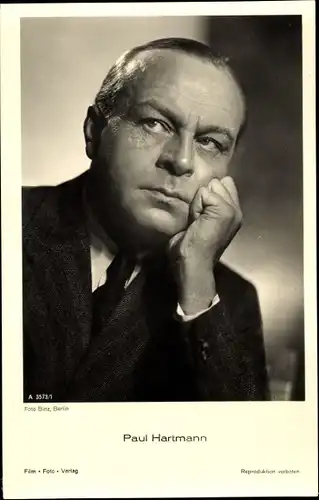 Ak Schauspieler Paul Hartmann, Portrait, Film Foto Verlag A 3573/1