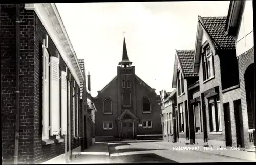 Ak Hansweerd Hansweert Zeeland Niederlande, Ned. Herv. Kerk