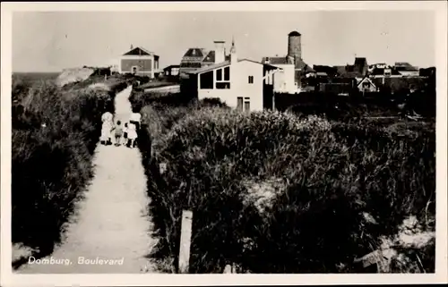 Ak Domburg Veere Zeeland Niederlande, Boulevard