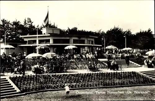 Ak Oosterhout Nordbrabant Niederlande, Terras Natuurbad De Warande