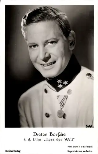 Ak Schauspieler Dieter Borsche, Film Herz der Welt