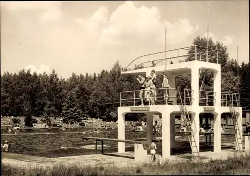 Ak Großröhrsdorf in Sachsen, Masseneibad