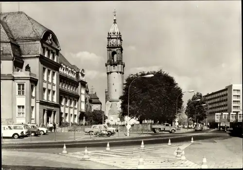 Ak Bautzen in der Oberlausitz, Stadtmuseum, Reichenturm und HO Cafe Lubin