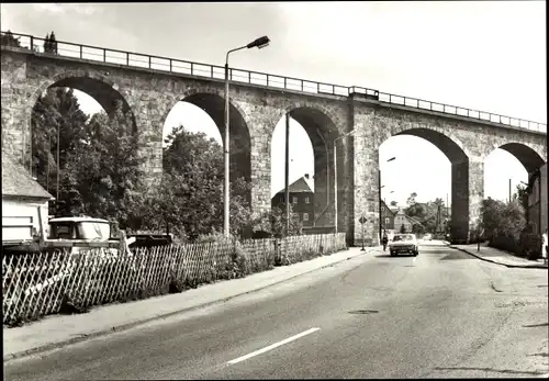 Ak Ebersbach Neugersdorf, Viadukt über Spree und Straße F 96