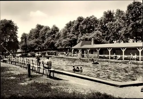 Ak Falkenau Flöha in Sachsen, Sommerbad