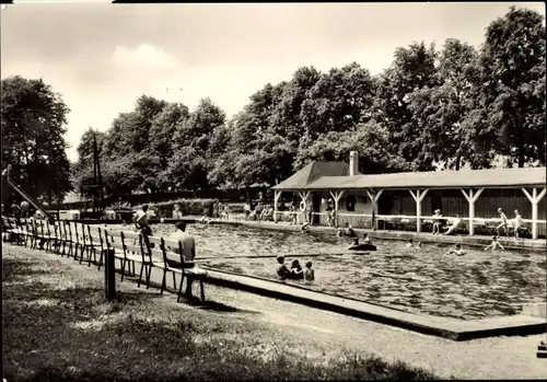 Ak Falkenau Flöha in Sachsen, Sommerbad