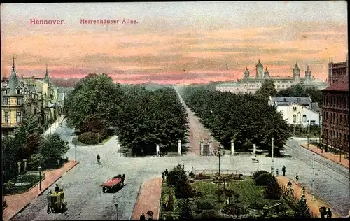 Ak Hannover in Niedersachsen, Herrenhäuser Allee