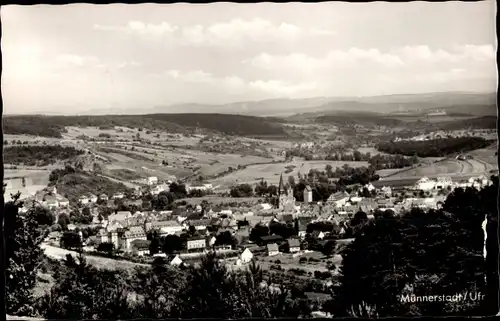 Ak Münnerstadt in Unterfranken Bayern, Panorama