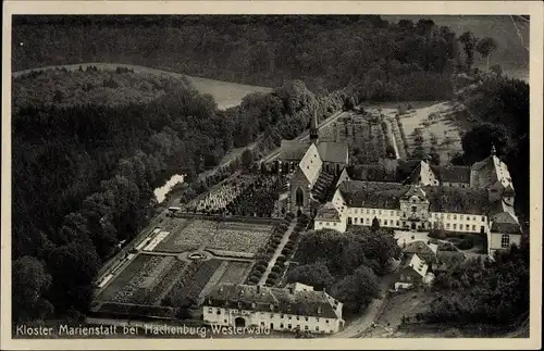 Ak Hachenburg im Westerwald, Kloster Marienstatt, Luftbild