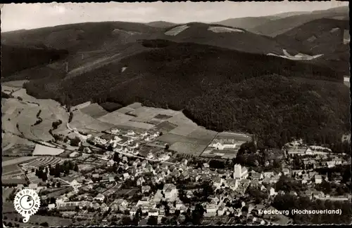 Ak Bad Fredeburg Schmallenberg im Sauerland, Fliegeraufnahme