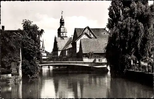 Ak Ettlingen in Baden, Partie an der Alb