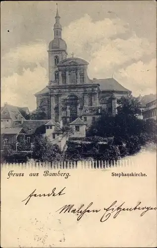 Ak Bamberg in Oberfranken, Stephanskirche