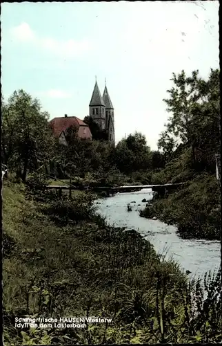 Ak Hausen Waldbrunn Westerwald, Partie an dem Lasterbach