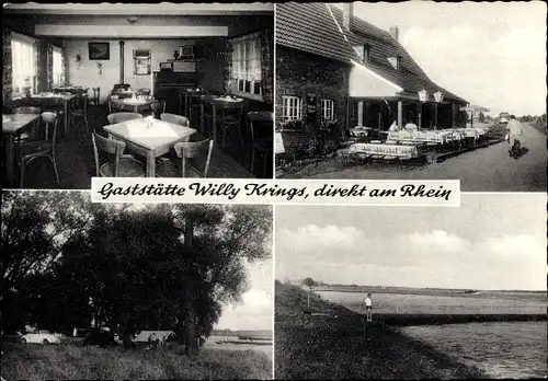 Ak Monheim am Rhein, Gaststätte Gut Ödstein, Zeltplatz, Inneres