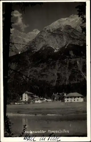 Ak Gnadenwald in Tirol, Kuranstalten