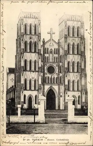 Ak Hanoi Tonkin Vietnam, Cathédrale