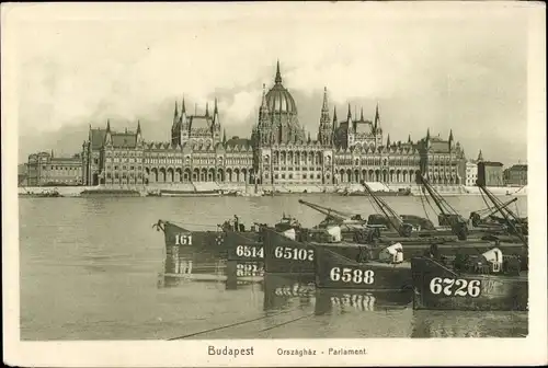 Ak Budapest Ungarn, Parlament