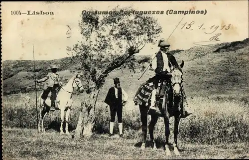 Ak Lisboa Lissabon Portugal, Costumes Portuguezes, Campinos