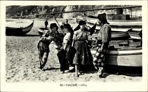 Ak Nazaré Nazareth Portugal, Idílio