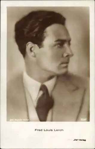 Ak Schauspieler Fred Louis Lerch, Seitenportrait, Amag, Iris Verlag 5397