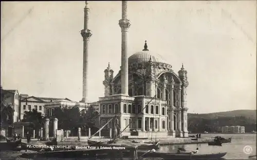 Ak Konstantinopel Istanbul Türkei, Mosquee Valide a Ortakeui, Bosphore