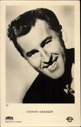 Ak Schauspieler Stewart Granger, Portrait