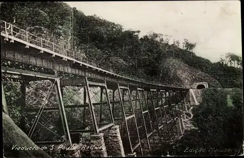 Ak Rio de Janeiro Brasilien, Viadukt, Railway