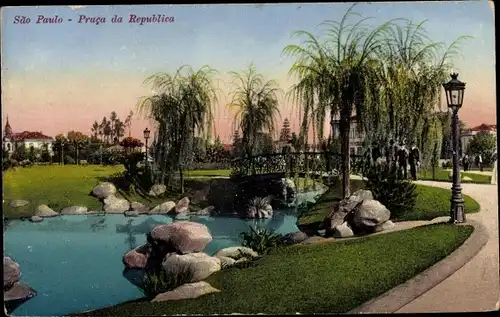 Ak São Paulo Brasilien, Praca da Republica