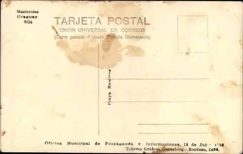 Ak Montevideo Uruguay, Strandpartie, Besucher