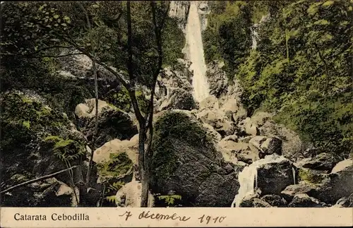 Ak Costa Rica, Catarata Cebodilla, Wasserfall