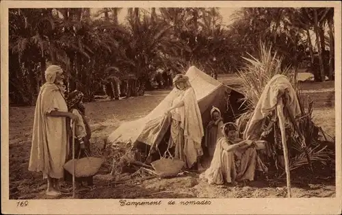 Ak Maghreb, Campement de nomades, Nomadenlager, Lehnert & Landrock 169