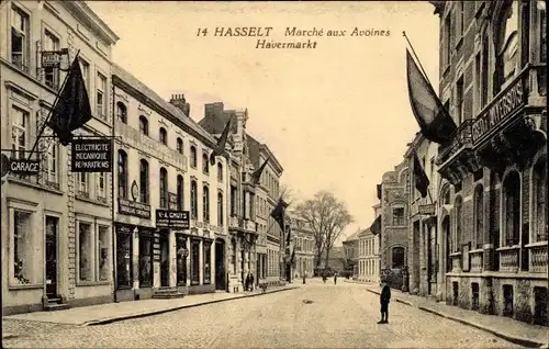 Ak Hasselt Flandern Limburg, Marché aux Avoines