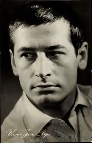 Ak Schauspieler Uwe Jens Pape, Portrait, Autogramm