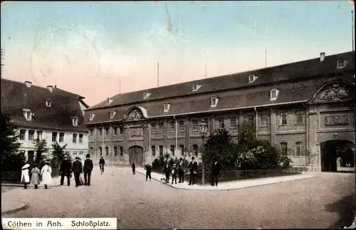 Ak Köthen in Anhalt, Schlossplatz