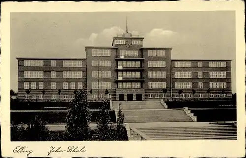 Ak Elbląg Elbing Westpreußen, Blick auf die Jahn Schule